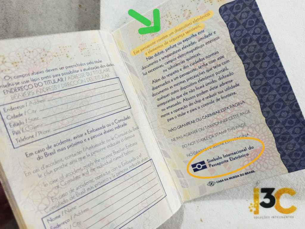 RFID em passaportes para identificação de pessoas